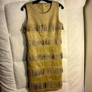 Calvin Klein Faux Suede Dress sz 6